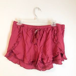 Express Flowy Tassel Shorts